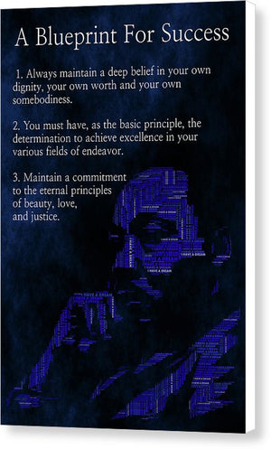 A Blueprint For Success - Canvas Print