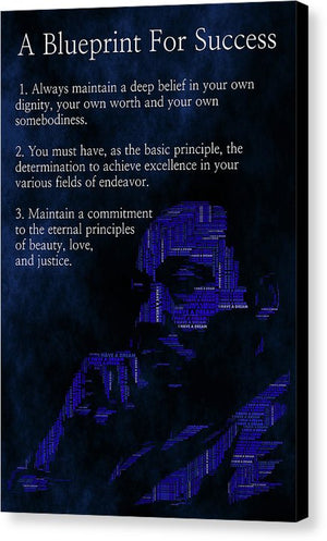 A Blueprint For Success - Canvas Print