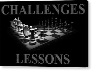 Challenges And Lessons - Canvas Print