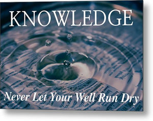 Knowledge Well - Metal Print